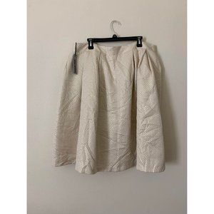 Light Gold Metallic Crinkle Skirt Size 3X by Haute Monde Young Contemporary